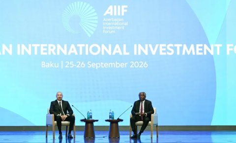 Prezident: "Ölkəmizdə çox yaxşı investisiya mühiti var"