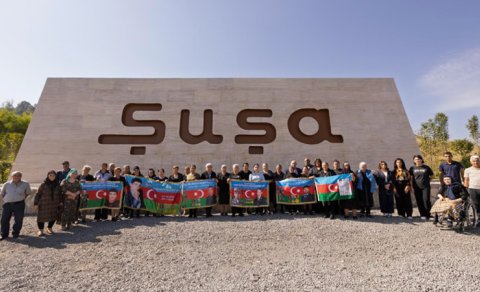 "AzerGold" QSC şəhid ailələrinin Şuşaya səfərini təşkil etdi - FOTO