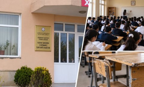 Sarayda "unikal" təhsil müəssisəsi: "İki min yerlik məktəbdə altı min şagird oxuyur"