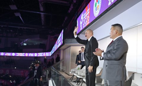 Prezident dünya çempionatının açılış mərasimini izlədi - YENİLƏNİB