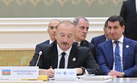 Türkmənbaşı şəhərində sənədlərin imzalanması mərasimi oldu