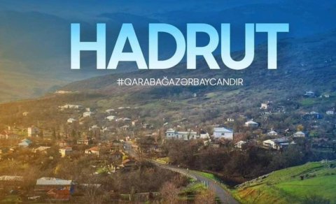 
Hadrutun işğaldan azad olunmasından 6 il ötür