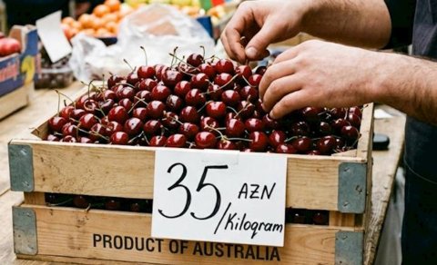 Avstraliyadan Azərbaycana kiloqramı 35 manata gilas gətirilib
