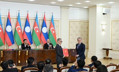 Azərbaycanla Laos arasında Birgə Bəyanat qəbul olundu və sənədlər mübadilə edildi - YENİLƏNİB