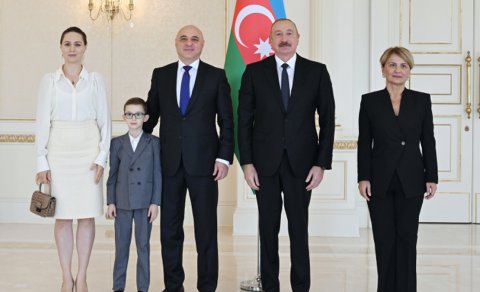 Prezident Gürcüstanın yeni səfirini qəbul etdi - FOTO