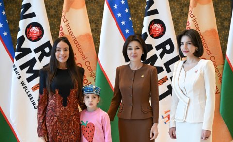 Leyla Əliyeva Özbəkistanda keçirilən beynəlxalq tədbirə qatıldı - FOTO