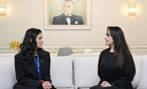 Leyla Əliyeva Dünya Turizm Təşkilatının Baş katibi ilə görüşdü - FOTO