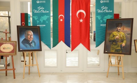 &ldquo;Çanaqqaladan Bakıya - Ortaq mədəniyyət&rdquo; sərgisinin açılışı olub - FOTOLAR