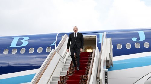 Prezident Rusiyada səfərdədir - FOTO
