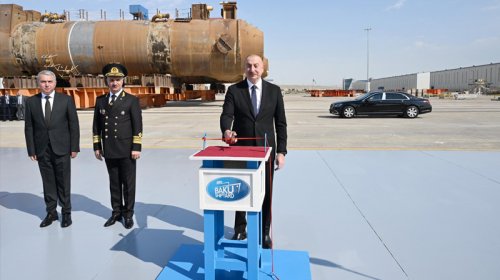 Prezident “Zəngilan” tankerinin istismara verilməsi mərasiminə qatılıb - FOTO