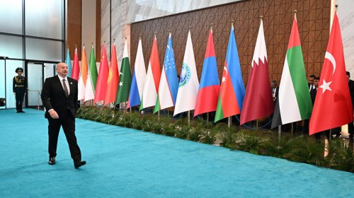 İlham Əliyev Astanada “ŞƏT plus” formatında keçirilən görüşə gəlib