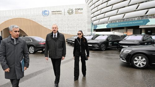 Prezident və birinci xanım BOS-un ərazisində COP29-la bağlı yaradılan şəraitlə tanış olub - YENİLƏNİB