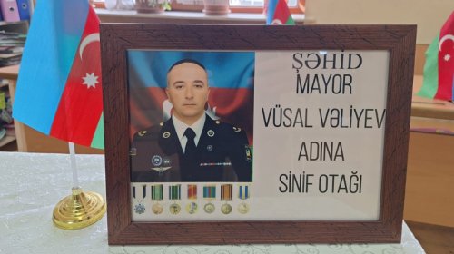 Şəhid mayor Vüsal Vəliyevə həsr olunmuş tədbir keçirildı - FOTO