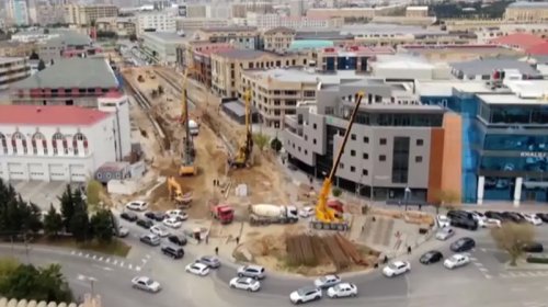 Bakıda tikilən yeni yol nə vaxt istifadəyə hazır olacaq? - VİDEO