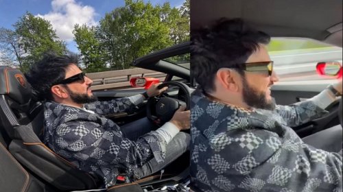 Xalq artisti "Lamborghini"ni 300-lə idarə etdi