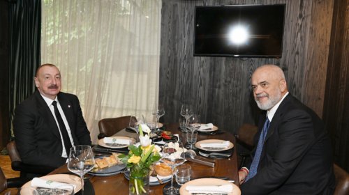 İlham Əliyevlə Edi Ramanın işçi nahar əsnasında görüşü oldu
