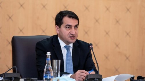 Hikmət Hacıyev Ağdam dəmiryolu stansiyası ilə bağlı paylaşım