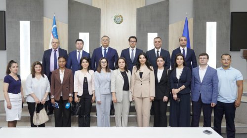 Azərbaycan nümayəndə heyəti Özbəkistan İnformasiya və Kütləvi Kommunikasiya Agentliyində görüş keçirdi - FOTO