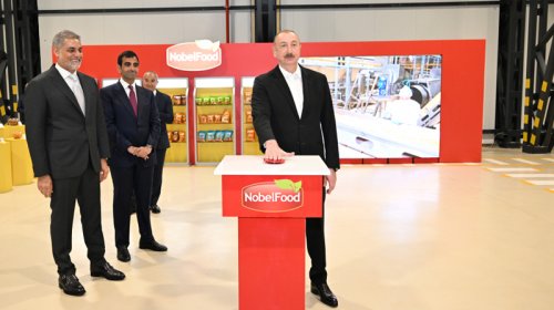 Prezident Bakıda yeni zavodun açılışında iştirak etdi - FOTO