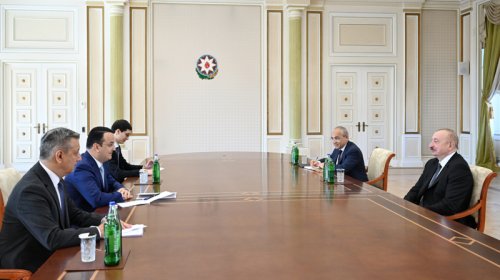 Prezident Özbəkistanın investisiya, sənaye və ticarət nazirini qəbul etdi - FOTO