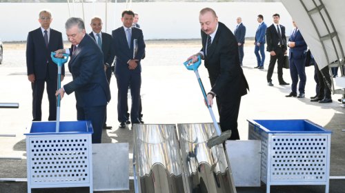 Bakıda "Özbəkistan" parkının təməli qoyuldu, yeni səfirlik binasının açılışı oldu - YENİLƏNİB