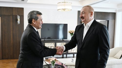 İlham Əliyev Xankəndidə Rəşid Meredovu qəbul etdi - FOTO