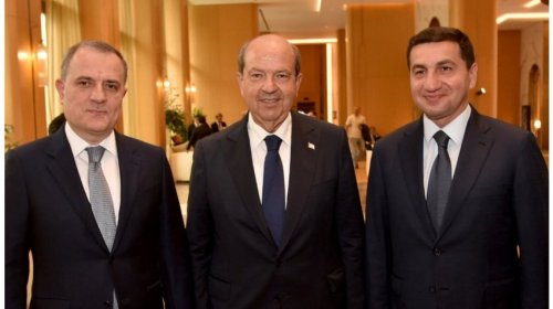 Ersin Tatar Şuşada Ceyhun Bayramov və Hikmət Hacıyevlə görüşdü - FOTO