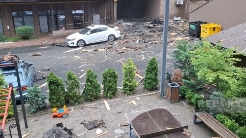 Kiyevdə Azərbaycan səfirliyinin ətrafı raket atəşinə məruz qaldı - FOTO