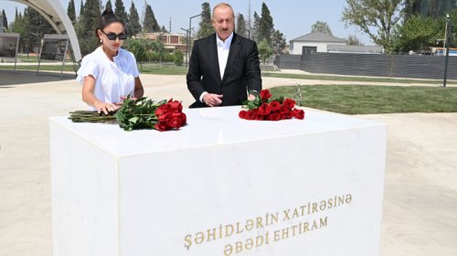 Prezident və birinci xanım Gəncəyə səfər etdi - YENİLƏNİB