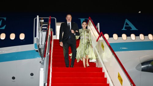Prezident və birinci xanım Çinə səfərə getdi - FOTO