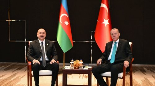 İlham Əliyev Çində Ərdoğanla görüşdü - FOTO