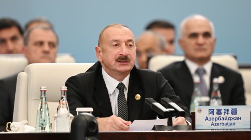 İlham Əliyev "ŞƏT plyus" formatında görüşdə çıxış etdi - YENİLƏNİB