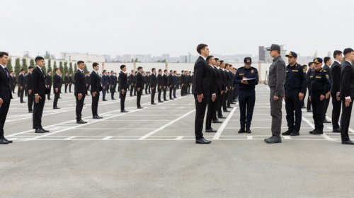 Daxili işlər naziri sıra baxışı keçirdi - FOTO/VİDEO