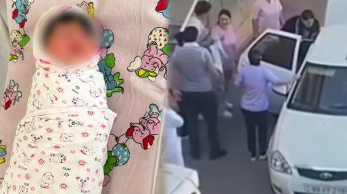 24 yaşlı ananın 4-cü uşağı maşında doğuldu - VİDEO