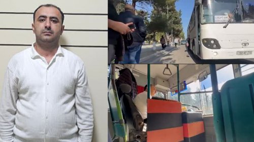 Sərnişin avtobusunu narkotik qəbul edərək sürürmüş... - VİDEO
