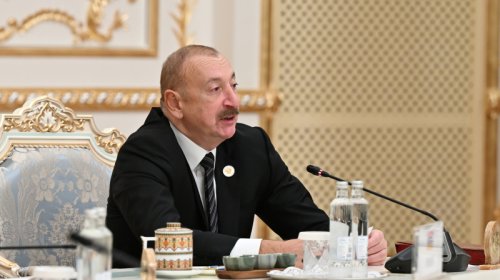Prezident MDB Dövlət Başçıları Şurasının iclasında Laçının inkişafından danışdı