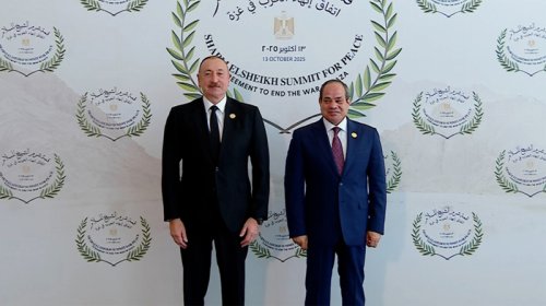 Azərbaycan Prezidenti Yaxın Şərq Sülh Sammitində iştirak edir