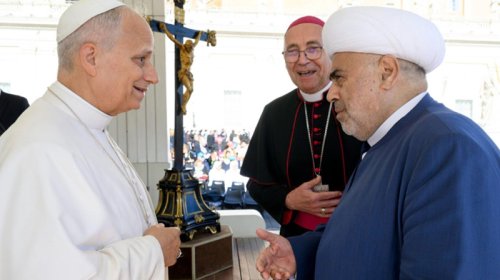 Şeyxülislam Roma Papası ilə görüşdü - FOTO