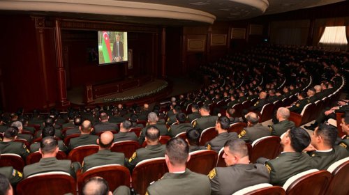 DİN-də Zəfər Gününə həsr olunmuş təntənəli mərasim keçirildi - VİDEO