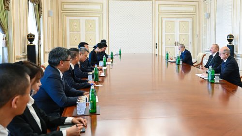 Prezident "China Datang Corporation Ltd." şirkətinin nümayəndə heyətini qəbul etdi - FOTO