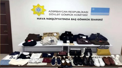 276 minlik brend malları ölkəyə qanunsuz keçirmək istədi - FOTOLAR