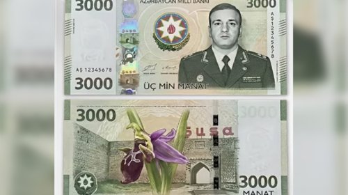 Üzərində Polad Həşimovun şəkli olan 3 minlik əsginas saxtadır