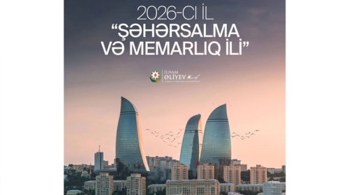 Prezident "Şəhərsalma və Memarlıq İli" ilə bağlı paylaşım etdi