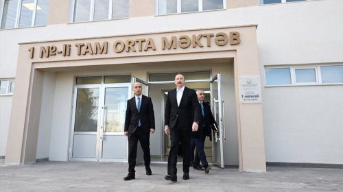 Prezident Xankəndinin Kərkicahan qəsəbəsinə səfər edib - YENİLƏNİB