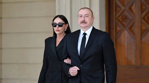 Prezident və birinci xanım Nizami Gəncəvi Mərkəzinin həmsədrinə başsağlığı verdi
