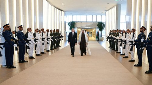 İlham Əliyev Əbu-Dabiyə getdi - FOTO