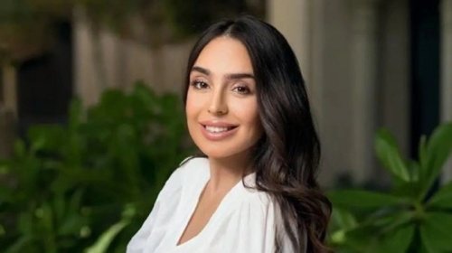 Leyla Əliyeva "Sinxronizasiya" sərgisindən paylaşım etdi