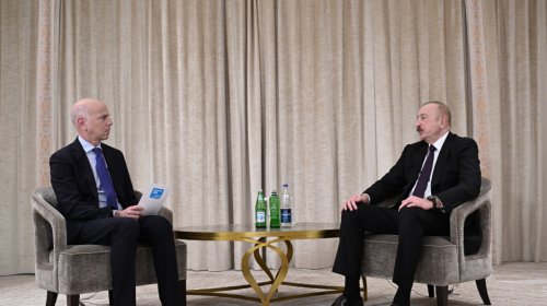 İlham Əliyev Münhendə "France 24" telekanalına müsahibə verib