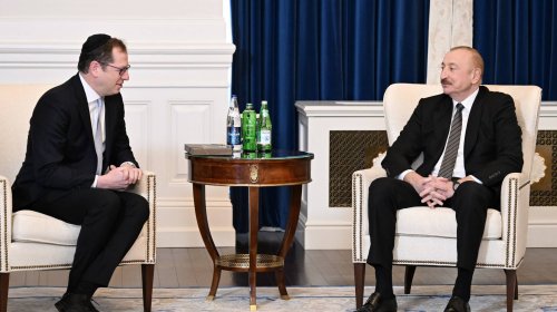 İlham Əliyev Vaşinqtonda Amerika İsrail İctimai Əlaqələr Komitəsinin icraçı direktoru və digər rəhbər heyəti ilə görüşüb