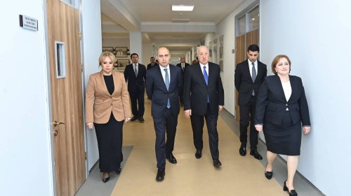 Elm və təhsil naziri Sumqayıtda təhsil müəssisəsində olub